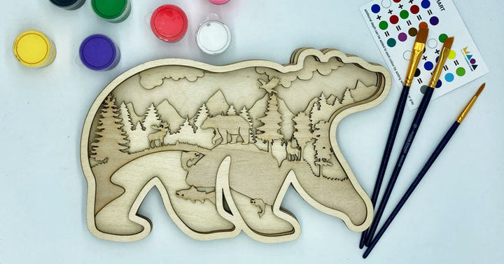 3D Bear Wood Only image 2