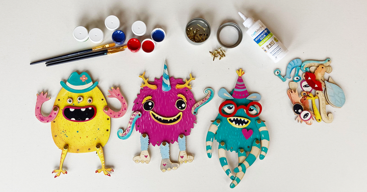 Mix &amp; Match Monsters Wood Only image 0